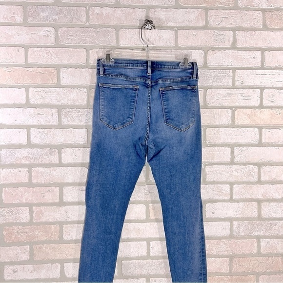 Frame Denim Le High Skinny Distressed Jeans in Roman Wash Size 28 - Picture 8 of 10